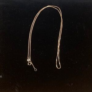 10K Real Yellow Gold Box Chain - 20 inches long
